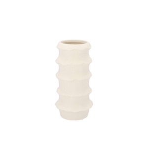 Junia White Structure Vase 14x14x28cm