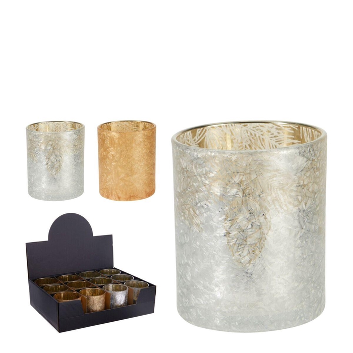 <h4>Theelichth. Glas d09*10cm ass.</h4>