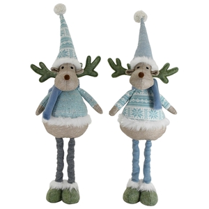 Standing Reindeer IceBlue 80cm