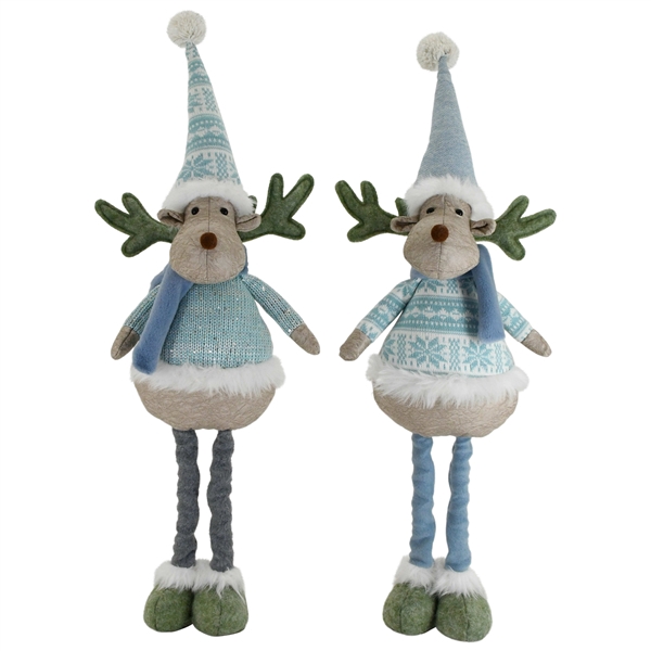 <h4>Standing Reindeer IceBlue 80cm</h4>