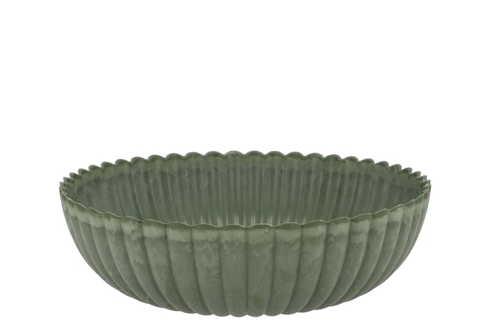 <h4>Melamine Lisa Green Bowl 25x25x9cm</h4>