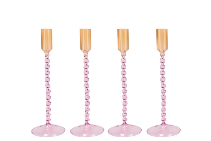 <h4>Jules Dreamy Pastel Mix Candle Holder Ass 9x20cm</h4>