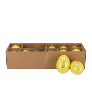 Eggs Goose Yellow Glitter P/12 Nm