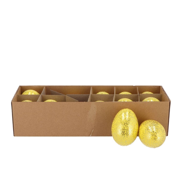 <h4>Eggs Goose Yellow Glitter P/12 Nm</h4>