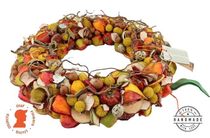 <h4>OBJECT WREATH DRIED FRUIT/PHYSALIS Ø40CM</h4>