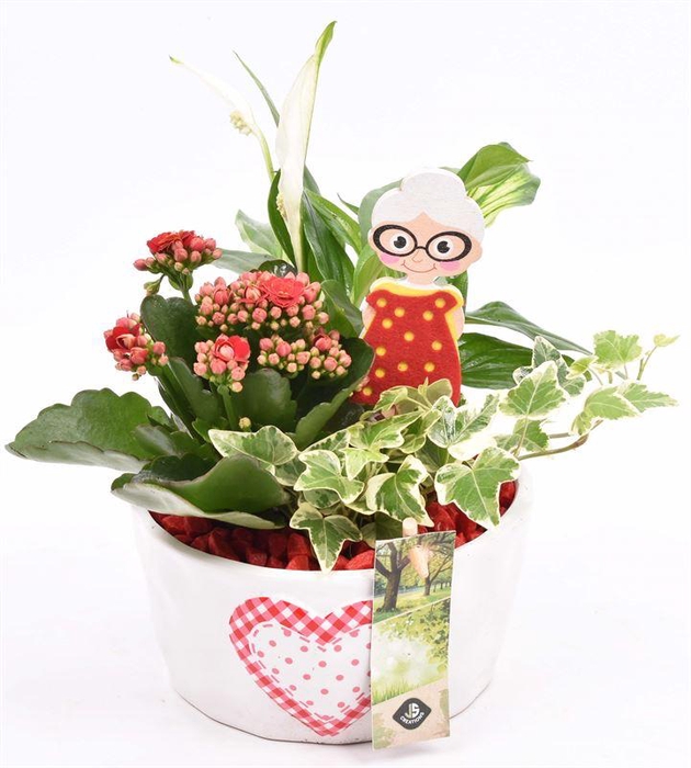 <h4>Keramiek schaal met hart 16cm</h4>