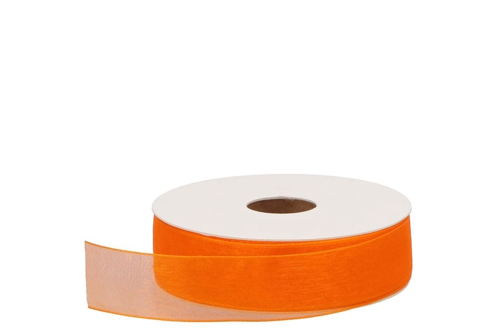 Ribbon Organza 57 Orange 50mx25mm