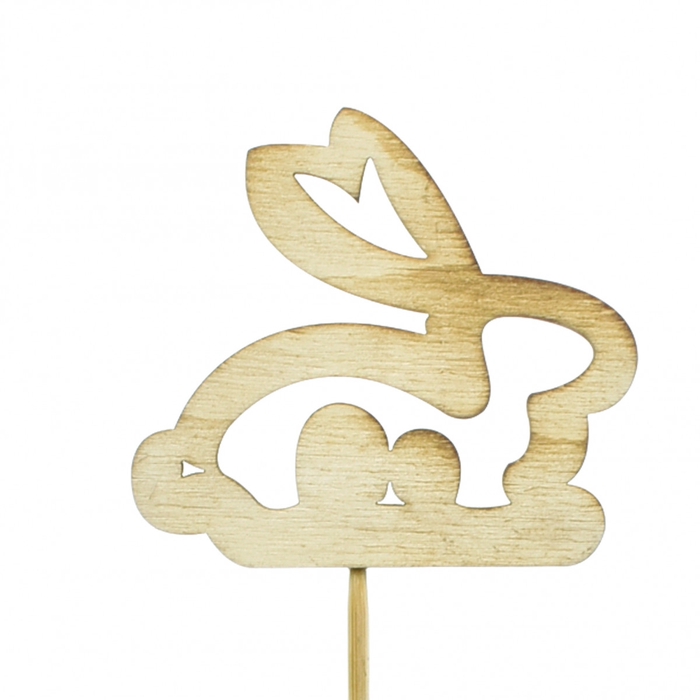 <h4>Pasen Bijsteker 20cm konijn hout 6cm</h4>