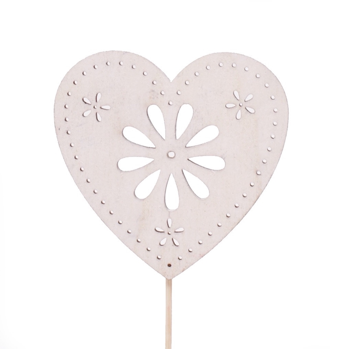 Mothersday 10cm heart flower 8cm