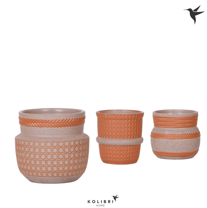 <h4>Kolibri Home Ethnic pot terracotta mix</h4>