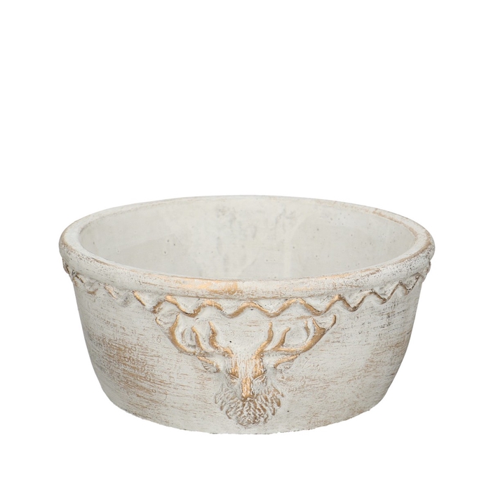 <h4>Kerst Keramiek Rendier schaal d20*9cm</h4>