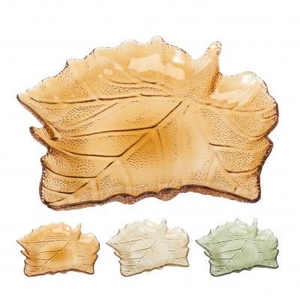 Glass Plate leaf d26cm
