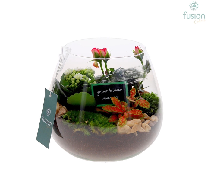 <h4>Green Bottle Abby Medium Grootmoederdag met Arrangement</h4>