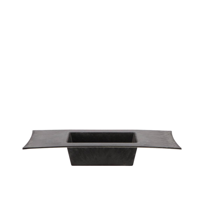 <h4>Melamine Grey Bowl Rectangle 30x15x5cm</h4>