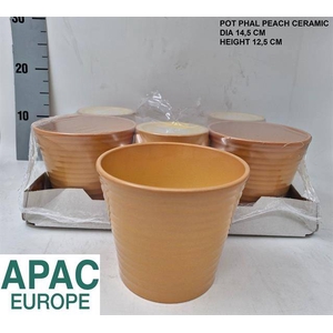 DECO POT PEACH 14,5CM