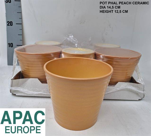 DECO POT PEACH 14,5CM