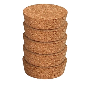 Cork cap Ø10,5xH3cm natural packed per 5