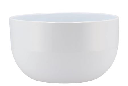 <h4>Ceramic White Shiny Bowl Orchid 26x15cm</h4>