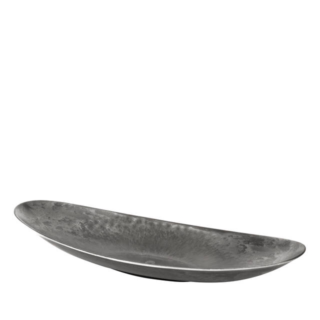 <h4>Bowl plastic boat 40x17xH6cm natural grey</h4>