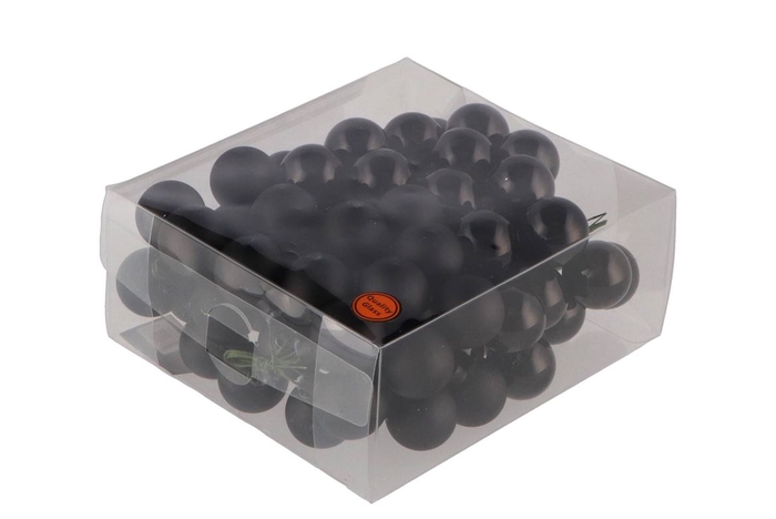 <h4>Glass Ball Combi Black 30mm P/72</h4>