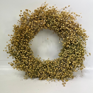 Dried Wreath Linium Natural