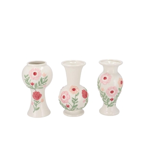 Linde White Vase Ass 9x9x17cm