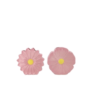 Bloom Old Pink Vase Daisy Ass 18x6x18cm