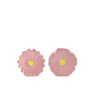 Bloom Old Pink Vase Daisy Ass 18x6x18cm