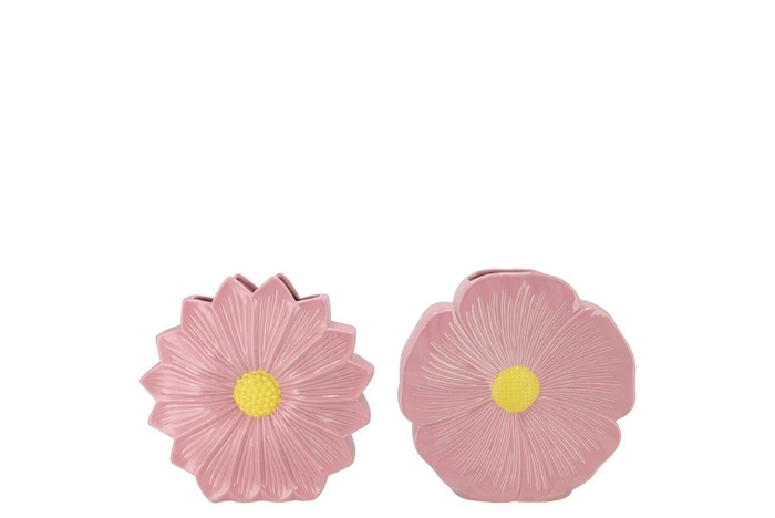 <h4>Bloom Old Pink Vase Daisy Ass 18x6x18cm</h4>