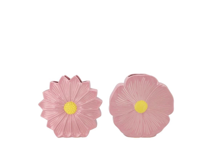 <h4>Bloom Old Pink Vase Daisy Ass 18x6x18cm</h4>