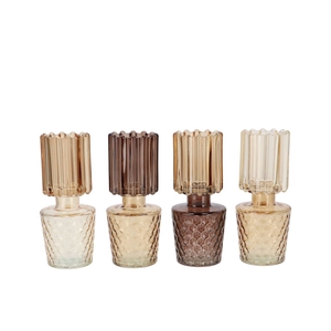 Bicolore Natural Brown Mix Vase Ass 8x17cm