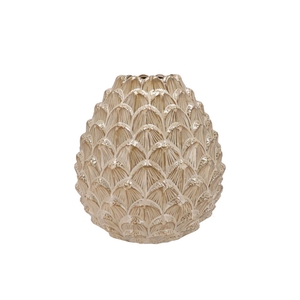 Mika Cozy Sand Vase Pinecone Edge 23x24cm
