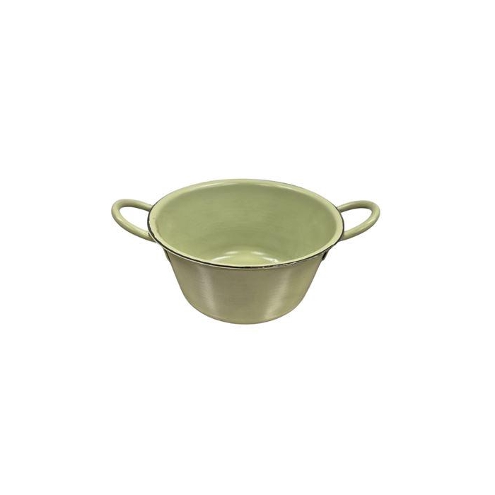<h4>Zinc Bowl Green 19cm</h4>