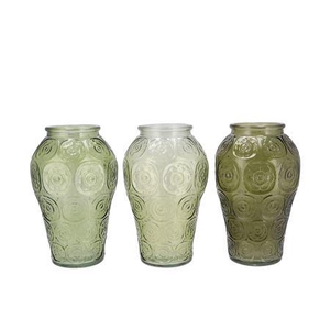 Delight Summer Green Mix Vase Circle Ass 15x25cm