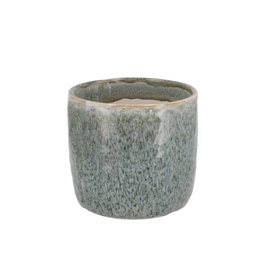 Iron Stone Light Blue Glazed Pot 13x13cm