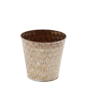 Zink Peacock pot d16*15cm
