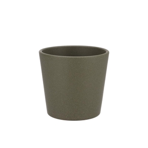 Ceramic Capers Green Matt Pot Orchid Berlin 14cm