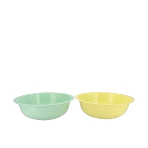 Zinc Basic Pastel Green/yellow Bowl 30x9cm Nm