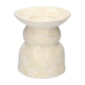DF03-741354000 - Candle hldr Novi d11.5xh12.5 white