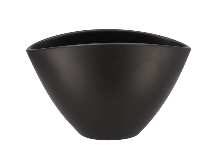 Ceramic Anthracite Matt Pot Orchid 28x17cm