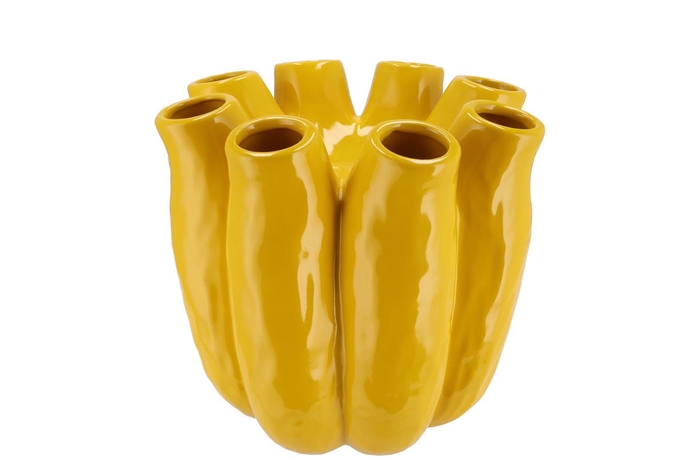 <h4>Luna Yellow Tube Vase 24x24cm Nm</h4>