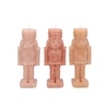 Candle Frosty Nutcracker Warm Sand Mix 7x7x20cm