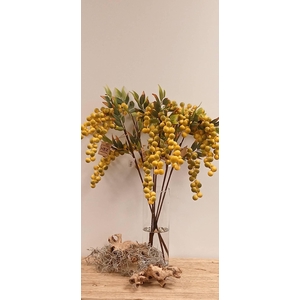 ARTIFICIAL STEM SUGAR BERRY L80 GREEN