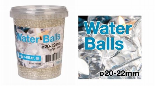 AQUA PEARLS 400GR TRANSPARANT FOR 55L D20-22MM (DRY)