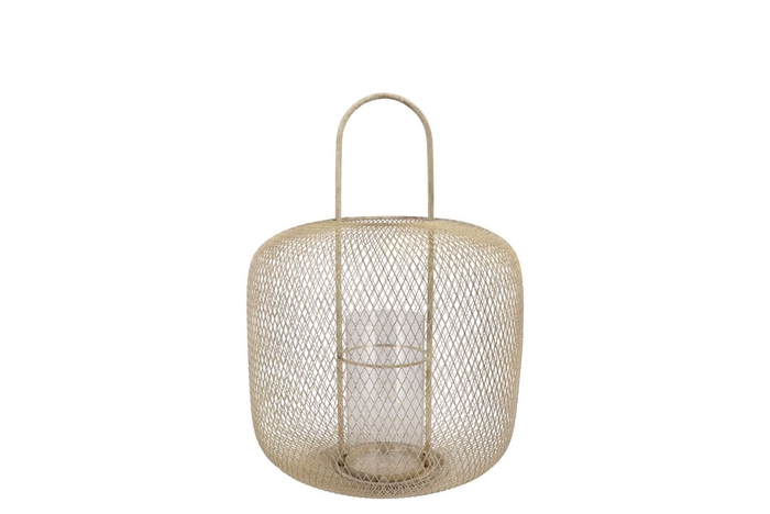 Casablanca Sand Lantern Iron Glass 30x30x43cm