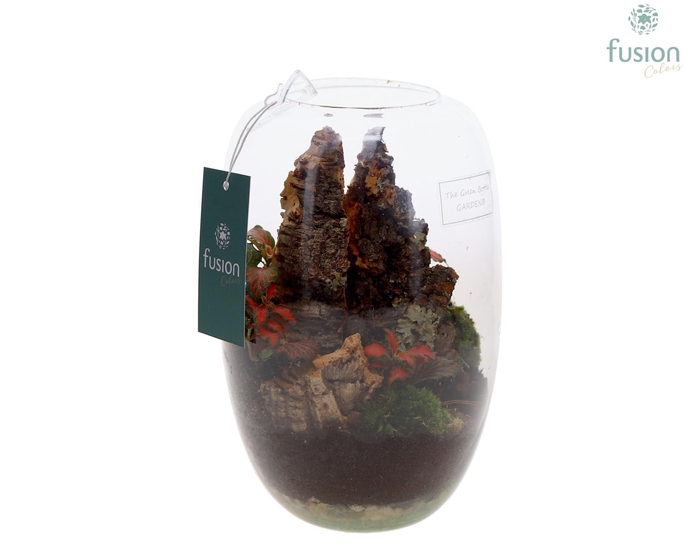 <h4>Green Bottle Isabella Small met arrangement</h4>