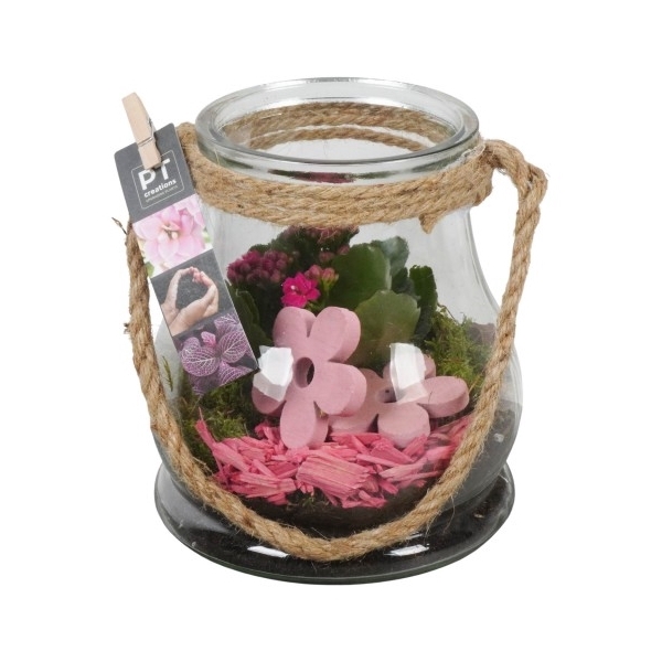 <h4>PTIG1452 Arrangement Indoor in glas vaas</h4>