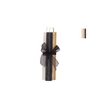 Candle Frosty Taper Black Mix 2x15cm