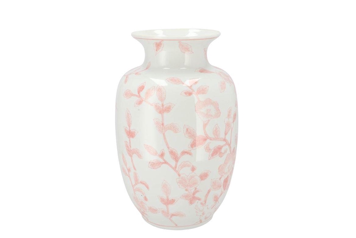 Hailey Pink Porcelain Vase Flower 21x32cm
