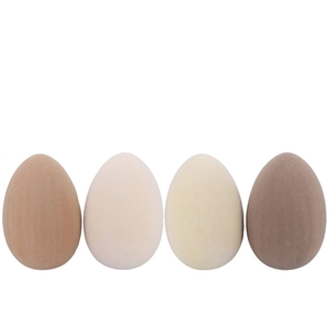 Easter Flock Natural Brown Egg Xl Ass 38x38x53cm